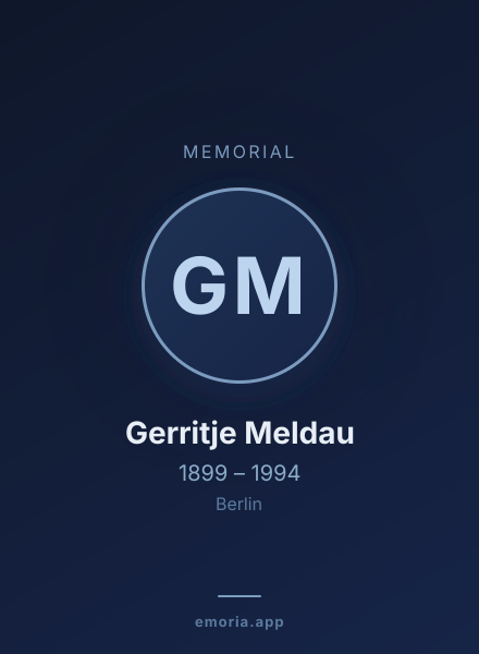 Memorial portrait of Gerritje Meldau