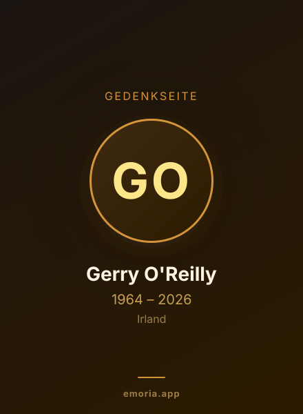 Gedenkportrait von Gerry O'Reilly