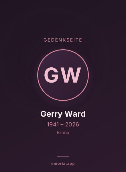Gedenkportrait von Gerry Ward