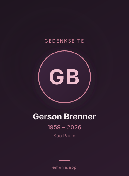 Gedenkportrait von Gerson Brenner