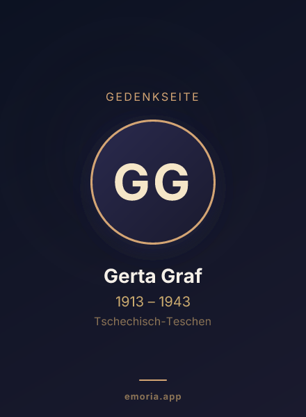 Gedenkportrait von Gerta Graf