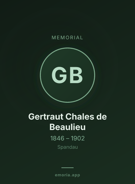 Memorial portrait of Gertraut Chales de Beaulieu