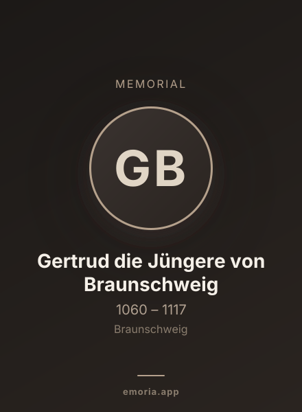 Memorial portrait of Gertrud die Jüngere von Braunschweig