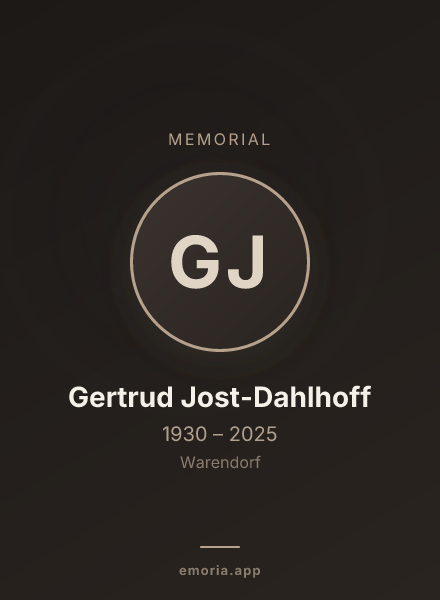 Memorial portrait of Gertrud Jost-Dahlhoff
