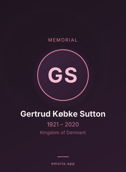 Memorial portrait of Gertrud Købke Sutton