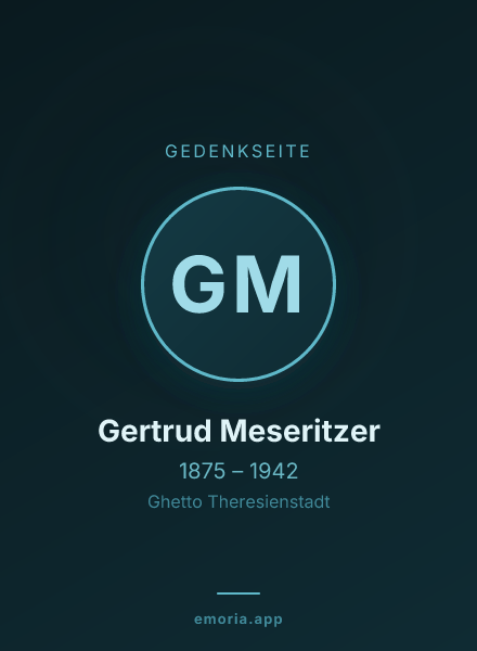 Gedenkportrait von Gertrud Meseritzer