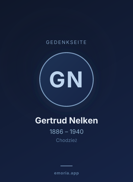 Gedenkportrait von Gertrud Nelken