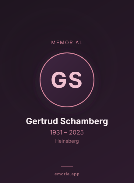 Memorial portrait of Gertrud Schamberg