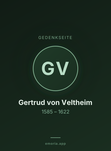 Gedenkportrait von Gertrud von Veltheim