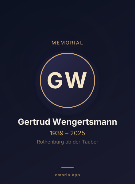 Memorial portrait of Gertrud Wengertsmann