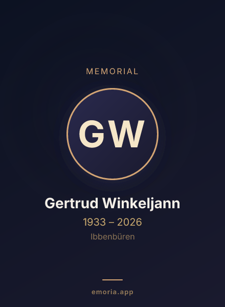 Memorial portrait of Gertrud Winkeljann