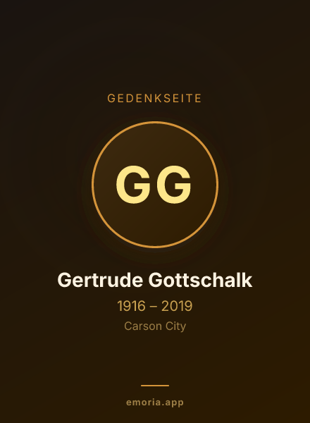 Gedenkportrait von Gertrude Gottschalk
