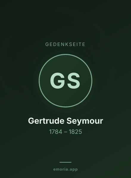 Gedenkportrait von Gertrude Seymour