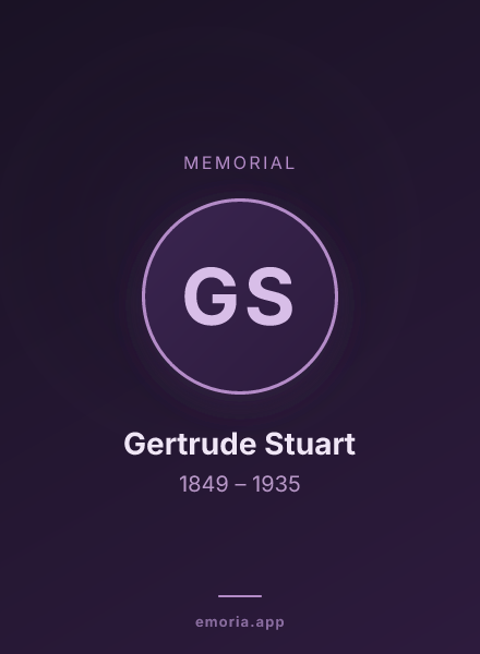 Memorial portrait of Gertrude Stuart