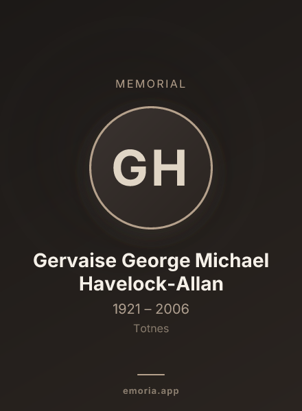 Memorial portrait of Gervaise George Michael Havelock-Allan