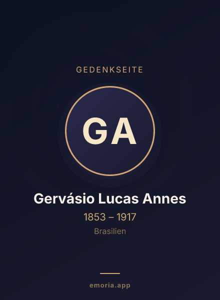 Gedenkportrait von Gervásio Lucas Annes