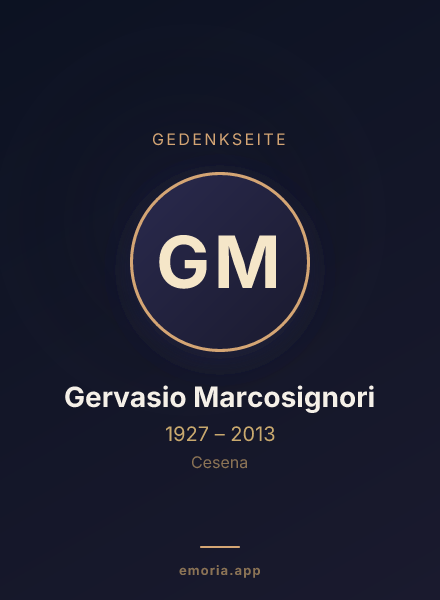 Gedenkportrait von Gervasio Marcosignori