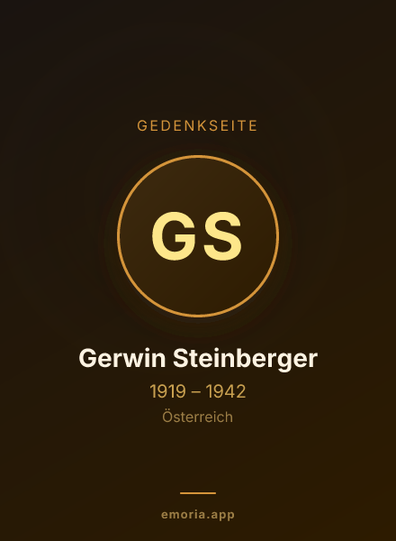 Gedenkportrait von Gerwin Steinberger