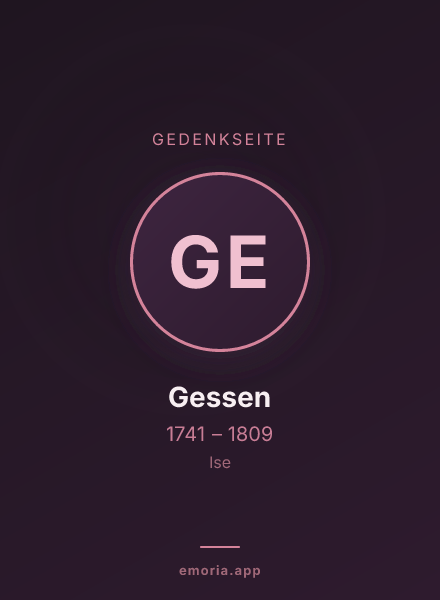 Gedenkportrait von Gessen