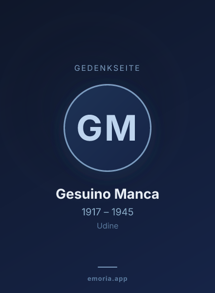 Gedenkportrait von Gesuino Manca