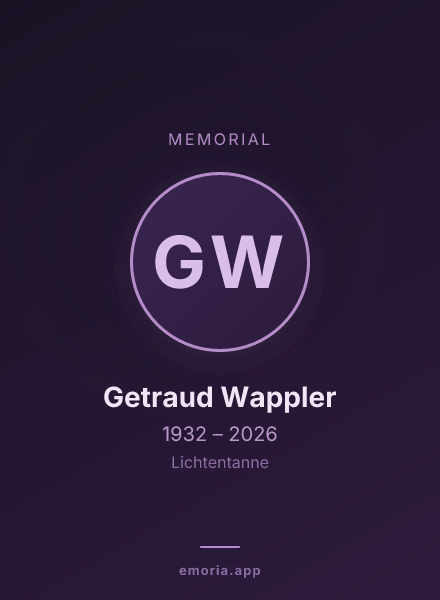 Memorial portrait of Getraud Wappler