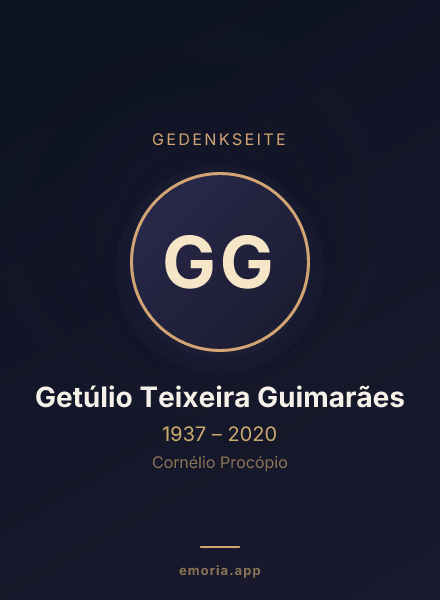 Gedenkportrait von Getúlio Teixeira Guimarães