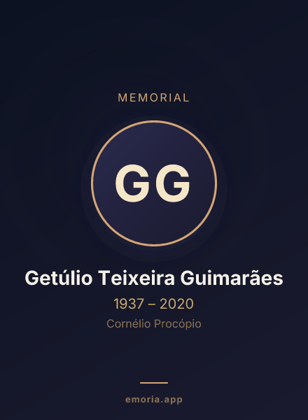 Memorial portrait of Getúlio Teixeira Guimarães