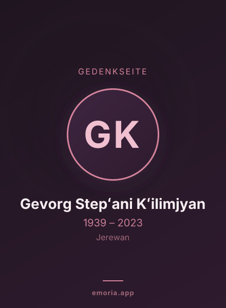 Gedenkportrait von Gevorg Stepʻani Kʻilimjyan