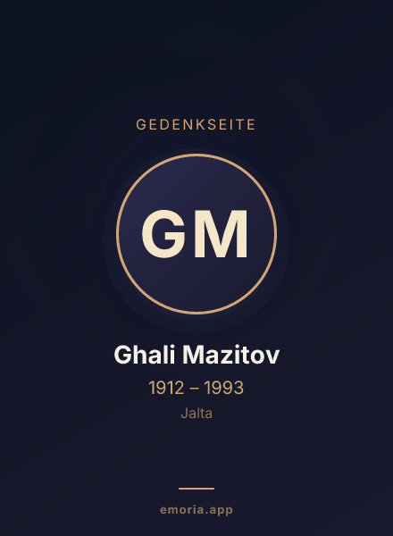 Gedenkportrait von Ghali Mazitov