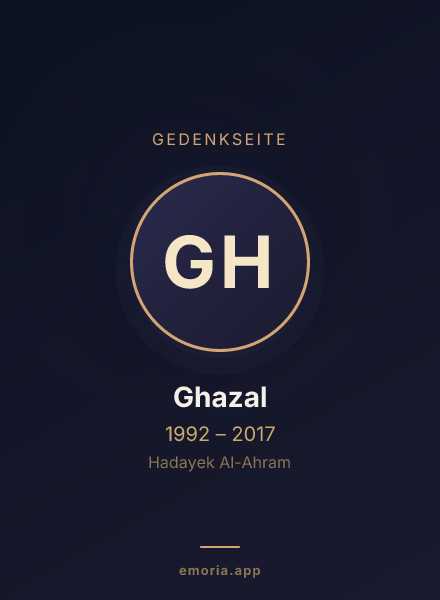 Gedenkportrait von Ghazal