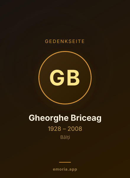 Gedenkportrait von Gheorghe Briceag
