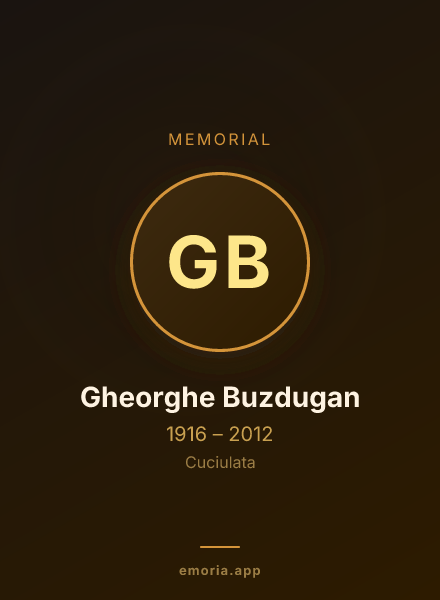 Memorial portrait of Gheorghe Buzdugan