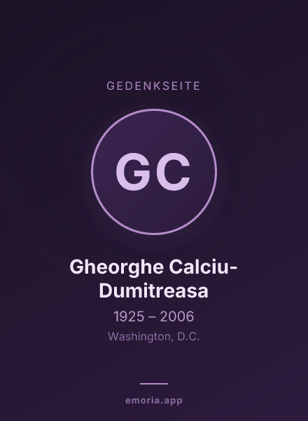 Gedenkportrait von Gheorghe Calciu-Dumitreasa
