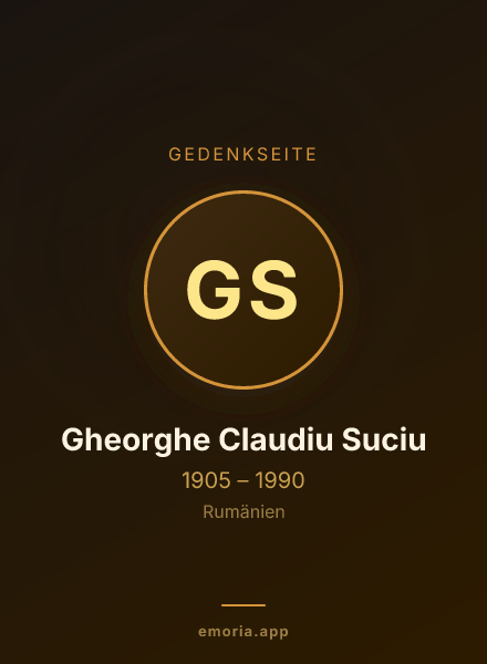 Gedenkportrait von Gheorghe Claudiu Suciu