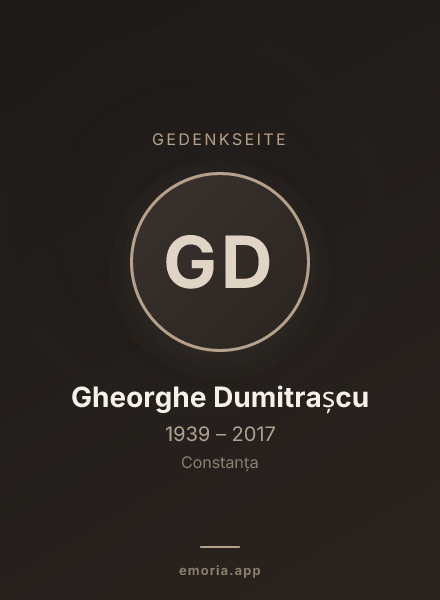 Gedenkportrait von Gheorghe Dumitrașcu