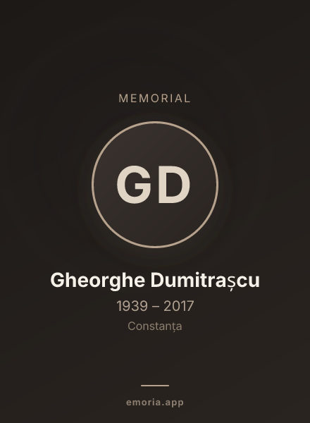 Memorial portrait of Gheorghe Dumitrașcu