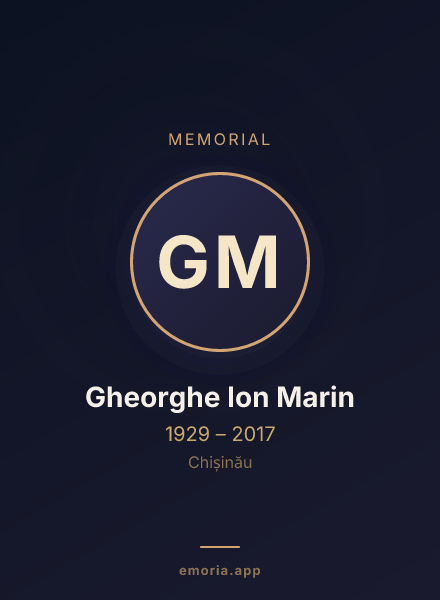 Memorial portrait of Gheorghe Ion Marin