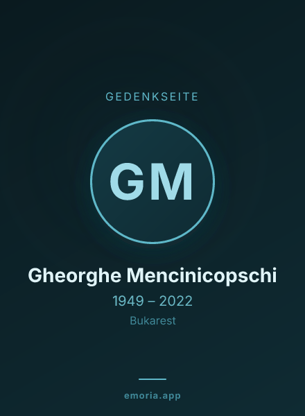Gedenkportrait von Gheorghe Mencinicopschi