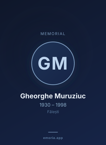Memorial portrait of Gheorghe Muruziuc