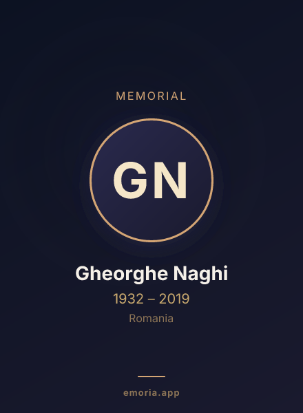 Memorial portrait of Gheorghe Naghi