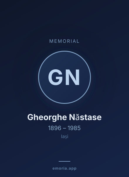 Memorial portrait of Gheorghe Năstase