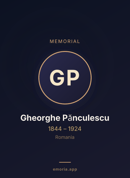 Memorial portrait of Gheorghe Pănculescu