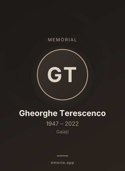 Memorial portrait of Gheorghe Terescenco