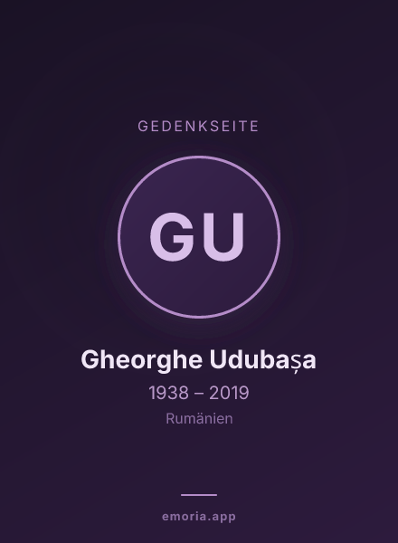 Gedenkportrait von Gheorghe Udubașa