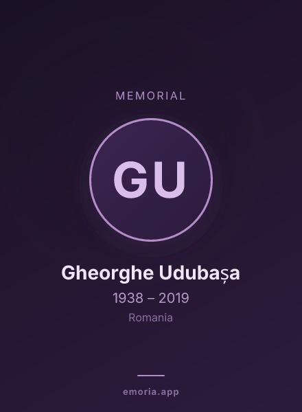 Memorial portrait of Gheorghe Udubașa