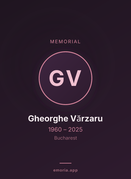 Memorial portrait of Gheorghe Vărzaru