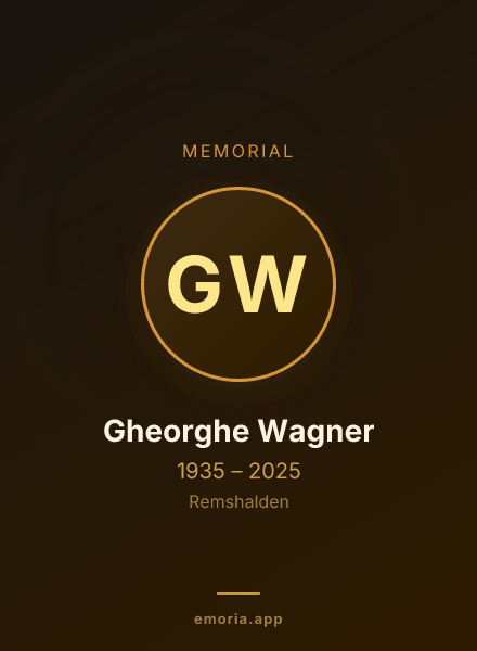 Memorial portrait of Gheorghe Wagner