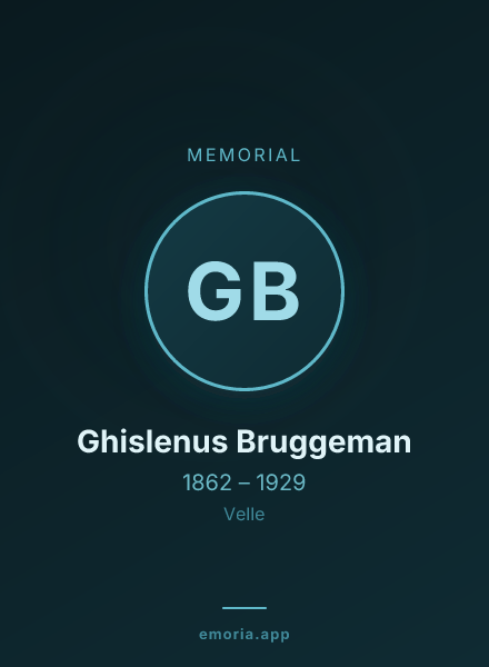 Memorial portrait of Ghislenus Bruggeman
