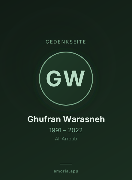 Gedenkportrait von Ghufran Warasneh