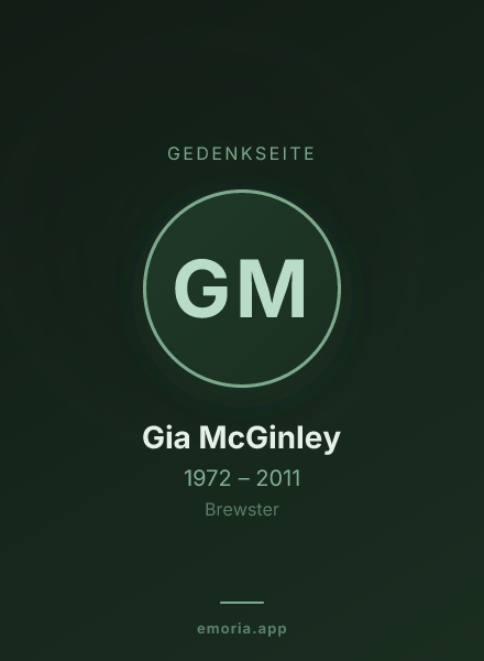 Gedenkportrait von Gia McGinley